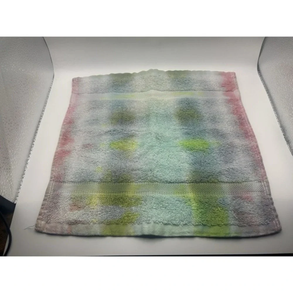 3-PC Hand Tie Dye Upcycled Hand Towel‎ & Washcloth Set